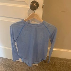 Under armour blue and white stripe shirt size xs